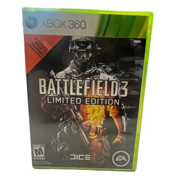 XBOX 360 Battlefield 3 Limited Edition 2011‎ 2 Discs TESTED No Manual - Picture 1 of 4